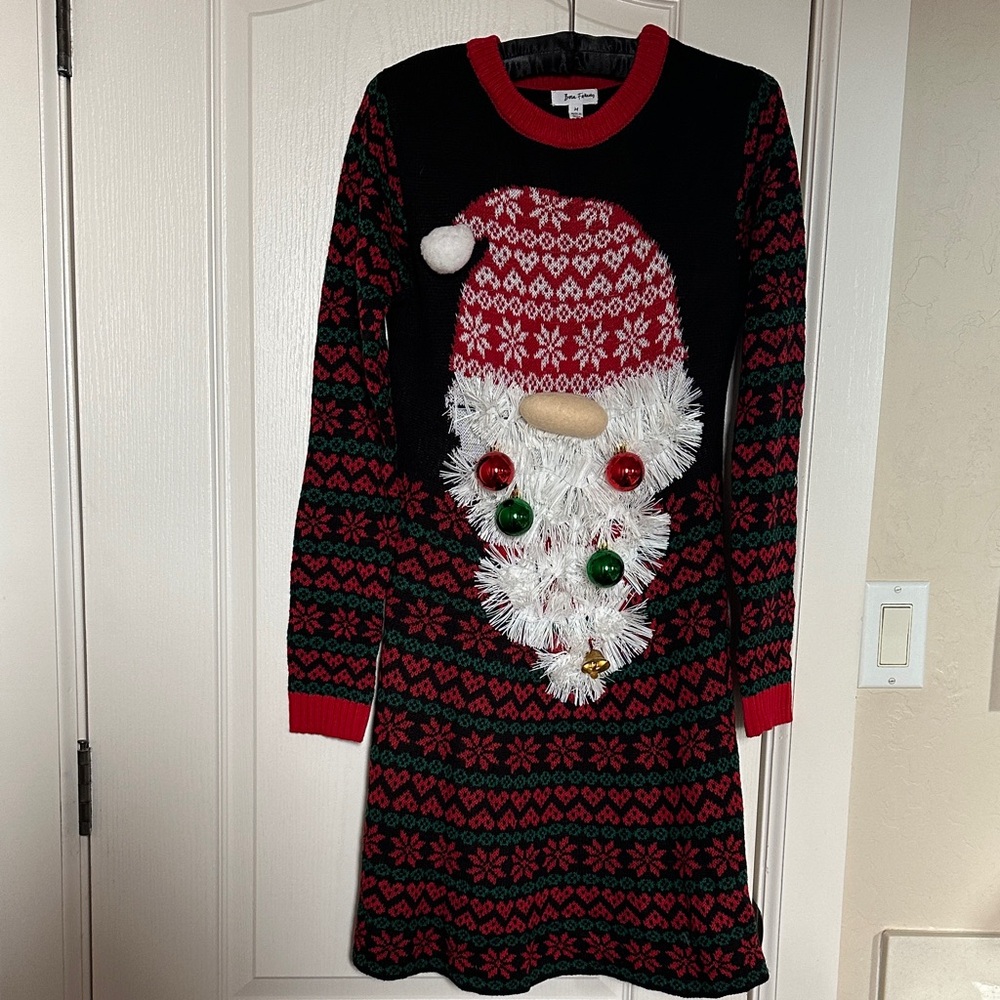 Charming Holiday Black and Red Dress